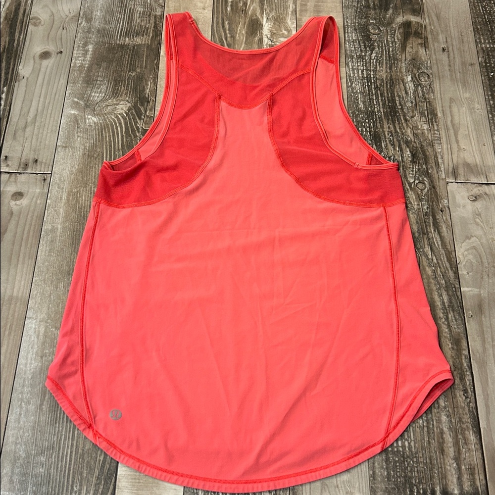Lululemon Sculpt Tank Orange Coral